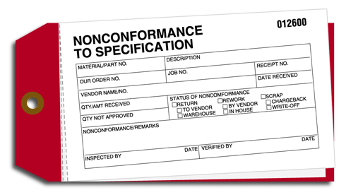Adhesive Material Control Tags