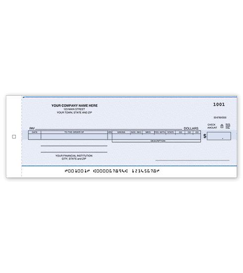 Payroll/General Disbursement Center Check-Carbon