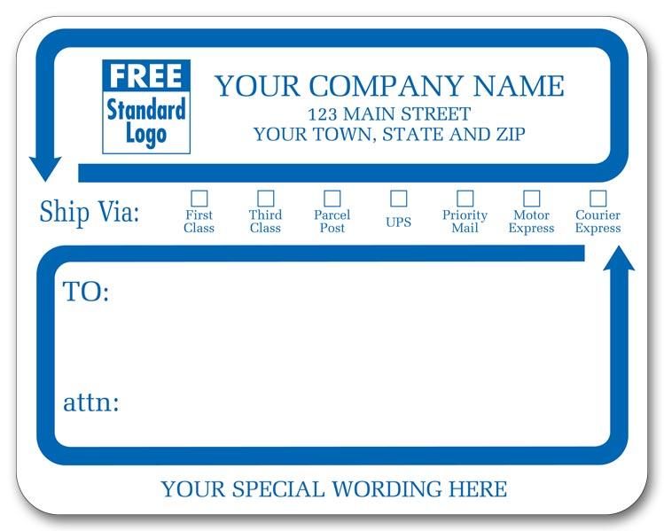 Jumbo Mailing Ship Via Labels
