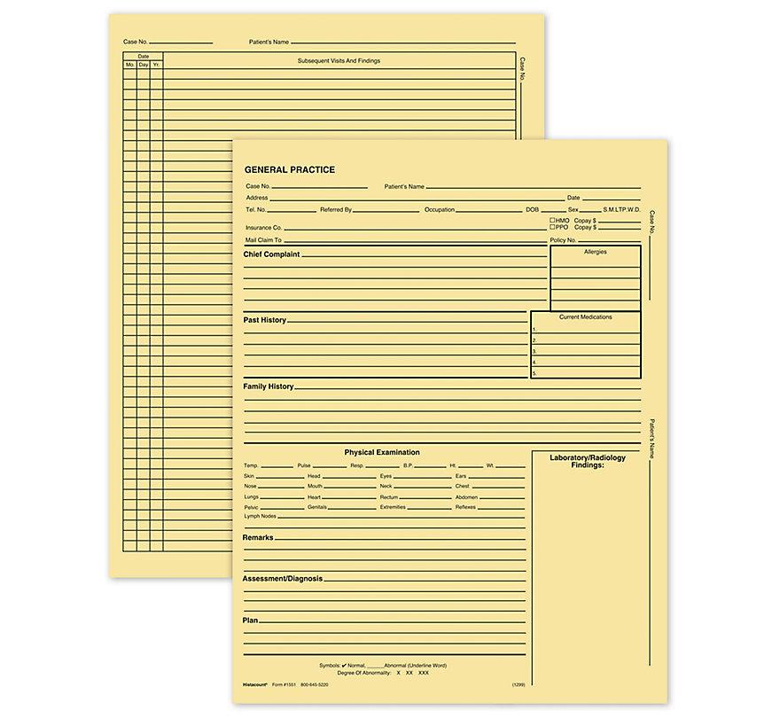 General Practice Form W/O Accts