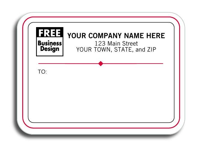 White Padded Mailing Labels