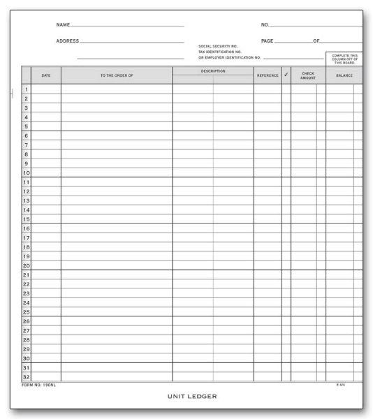 General Disbursement Ledgers