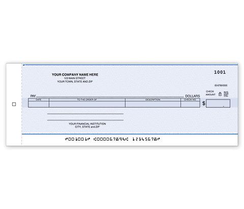 Cash Disbursement Center Check - Carbon