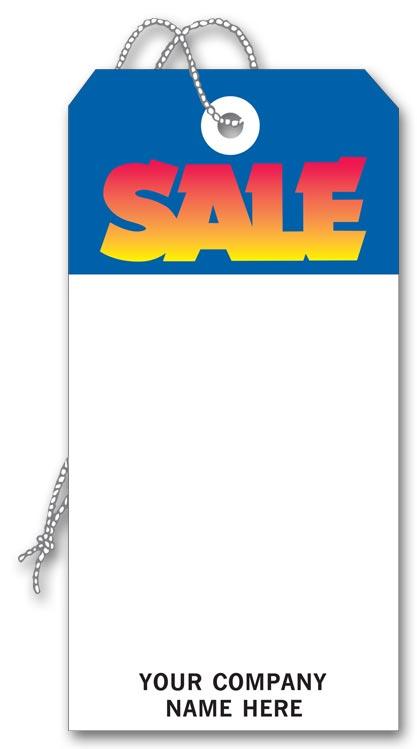 Large Price Tag - Blue