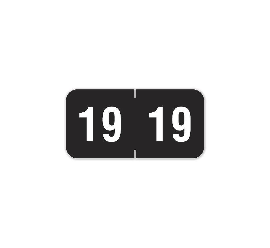 2019 Smead End Tab Compatible Labels Rolls Black
