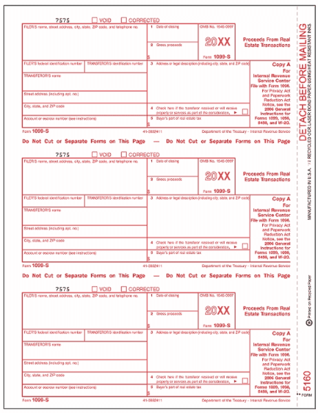 Laser 1099 S, Federal Copy A
