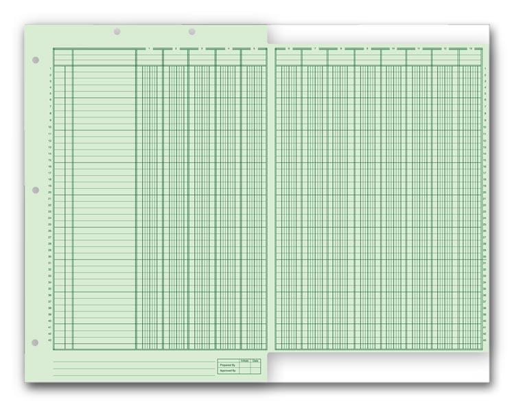 Columnar Work Sheets