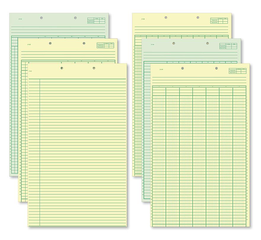 Columnar Work Sheets