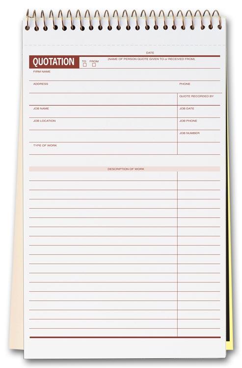 Verbal Quotation Records