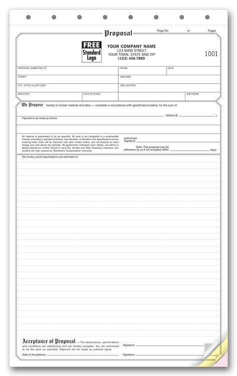 Triplicate Proposal Forms