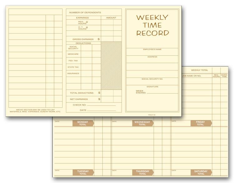 Weekly Employee Time Cards