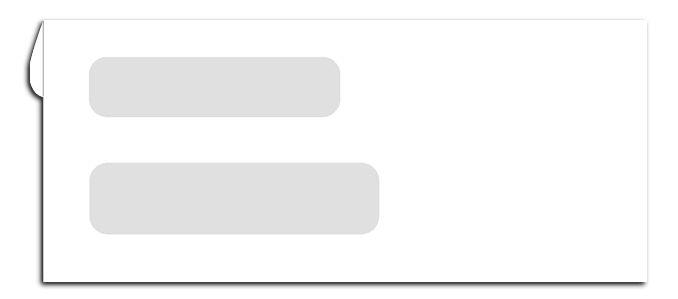 High Quality Two Window Envelopes