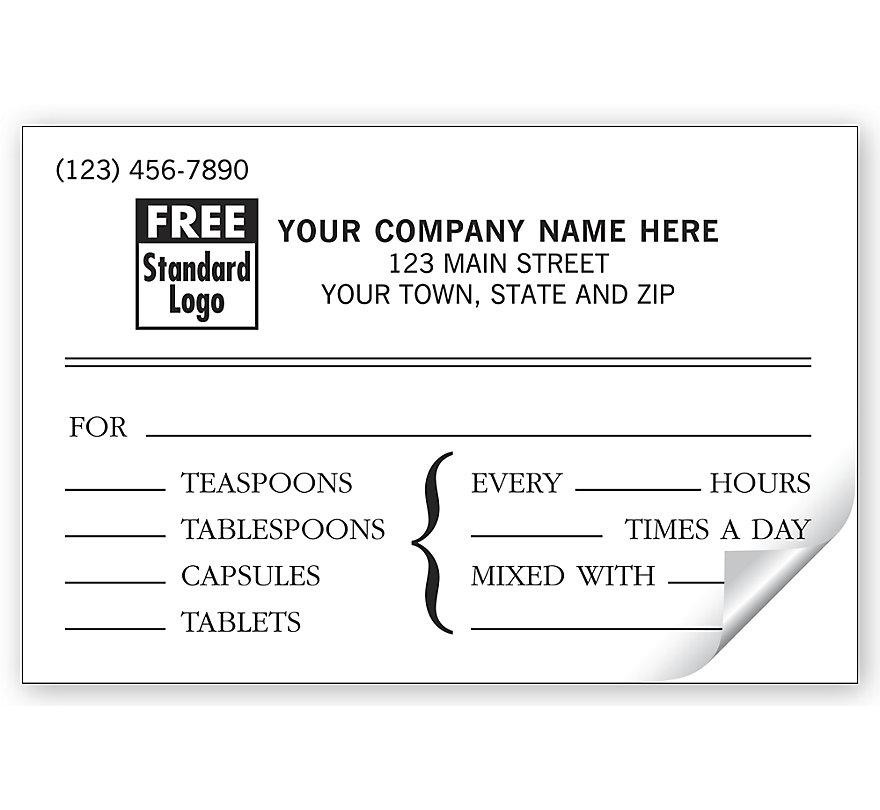 Veterinary Instruction Labels, Pressure Sensitive
