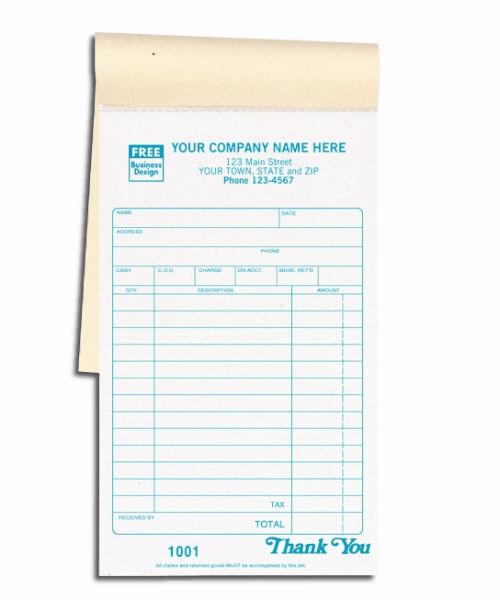 Carbon Copy Sales Receipt Books