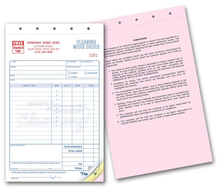 Carpet Cleaning Contract Invoice