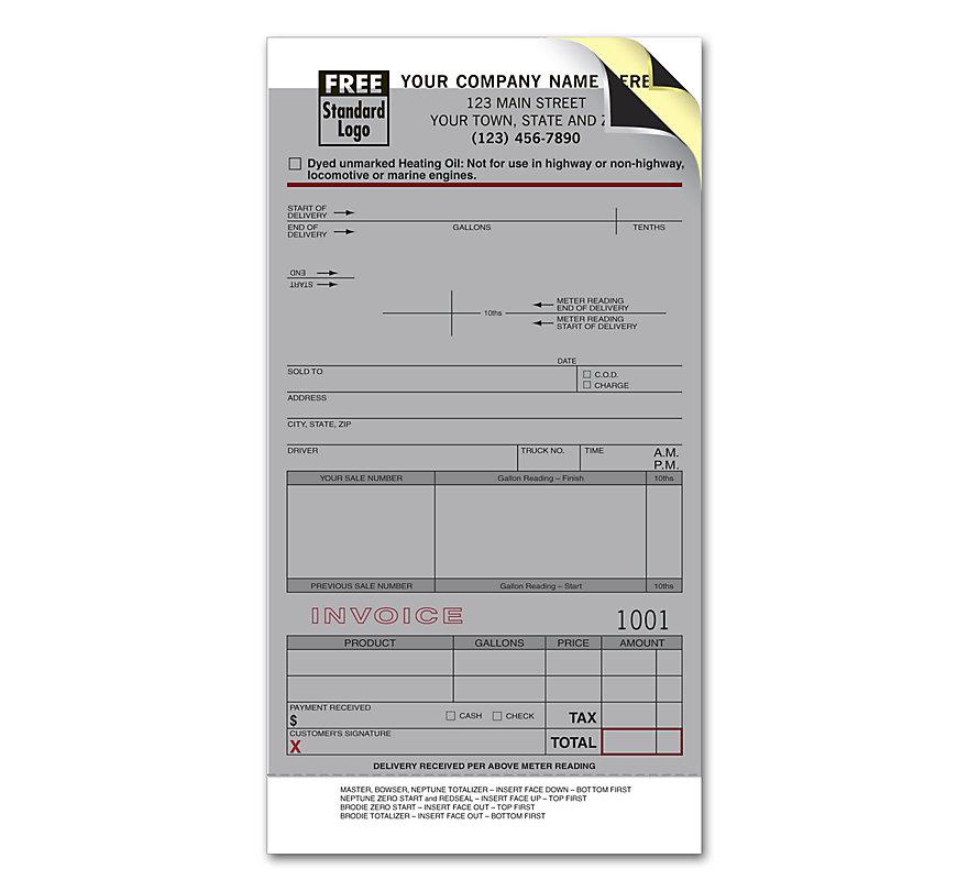 Fuel Meter Tickets With Carbons