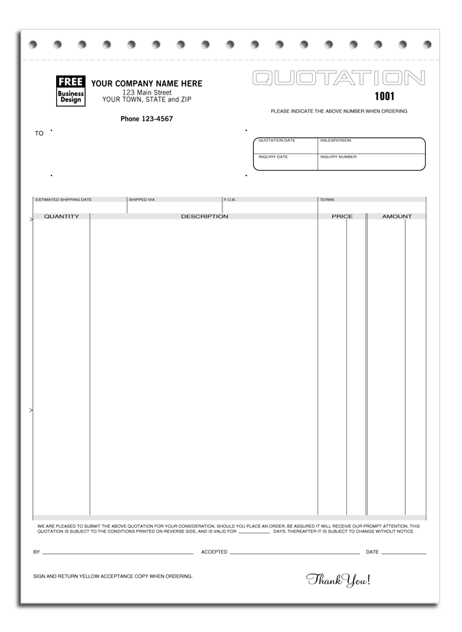 Quotations Forms