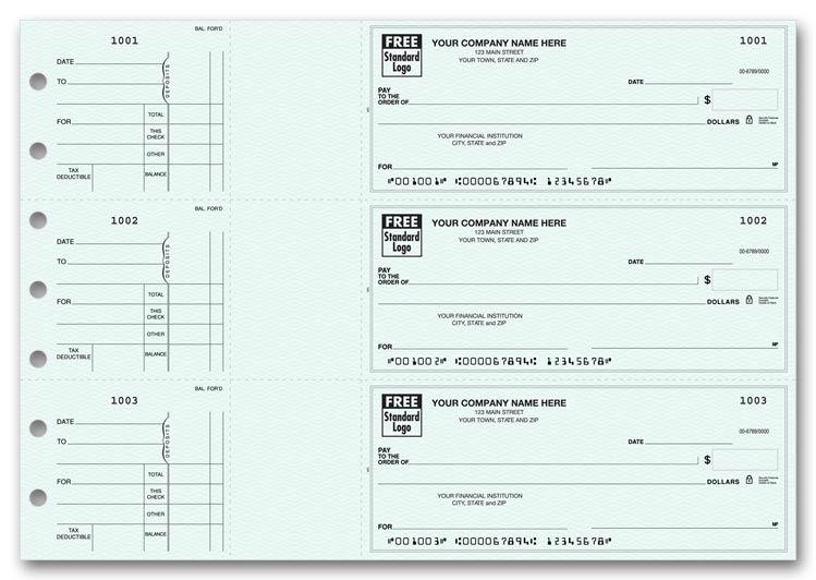 3-Per-Page End-Stub Voucher Check