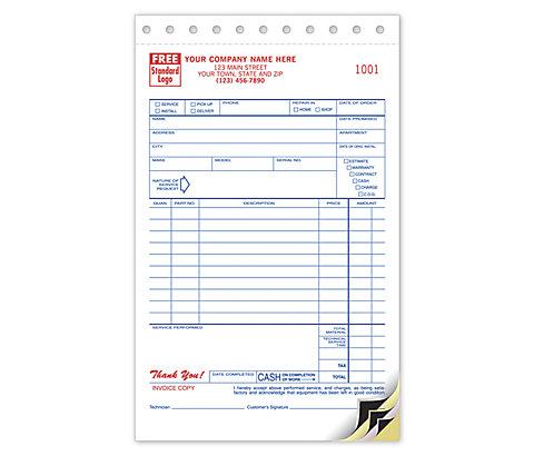 Sales and Service Invoice Forms