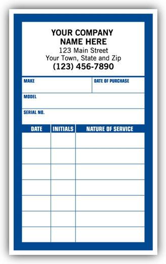 Custom Printed Small Record Items Labels