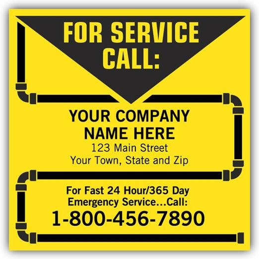 Branded Contractor Service Custom Labels
