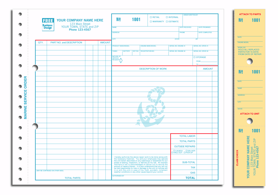 Carbon Marine Forms with Tags
