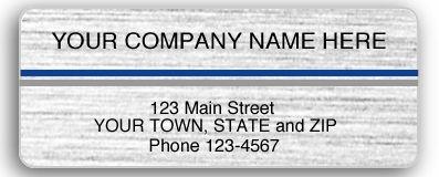 Resistant Brushed Chrome Labels
