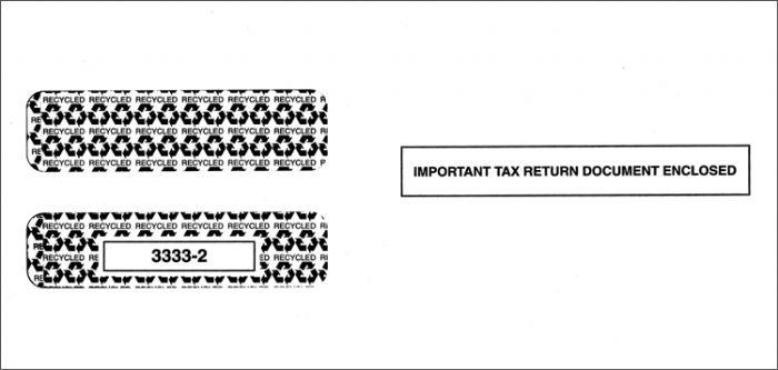 3 Up Horiz. Laser W 2 Double Window Envelope, Self Seal