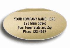 Oval Gold Labels Foil Multipurpose Address Labels