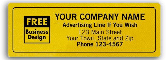 Gold Imprinted Labels