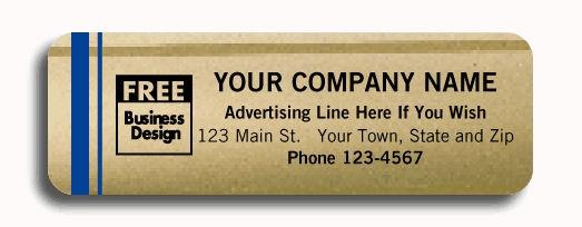 Custom Printed Weatherproof Gold Labels