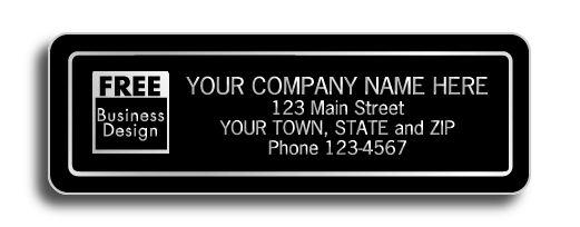 Professional Black Weather Resistant Labels