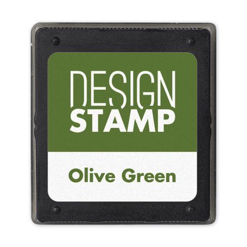 Design Stp Ink Pad Olive Grn