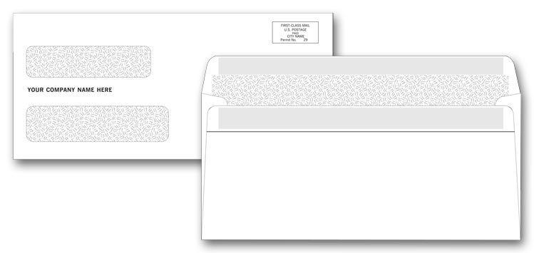 Double Window Confidential Self Seal Envelopes