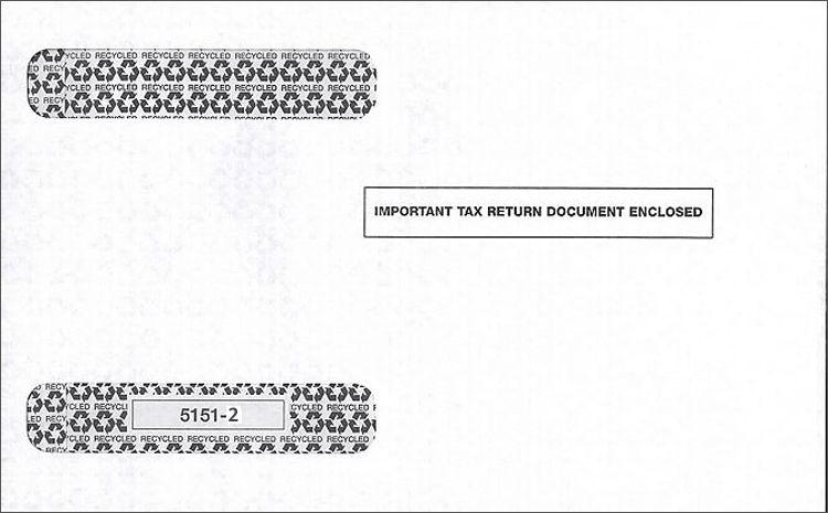 4 Up Horiz. Laser W 2 Double Window Envelope, Self Seal