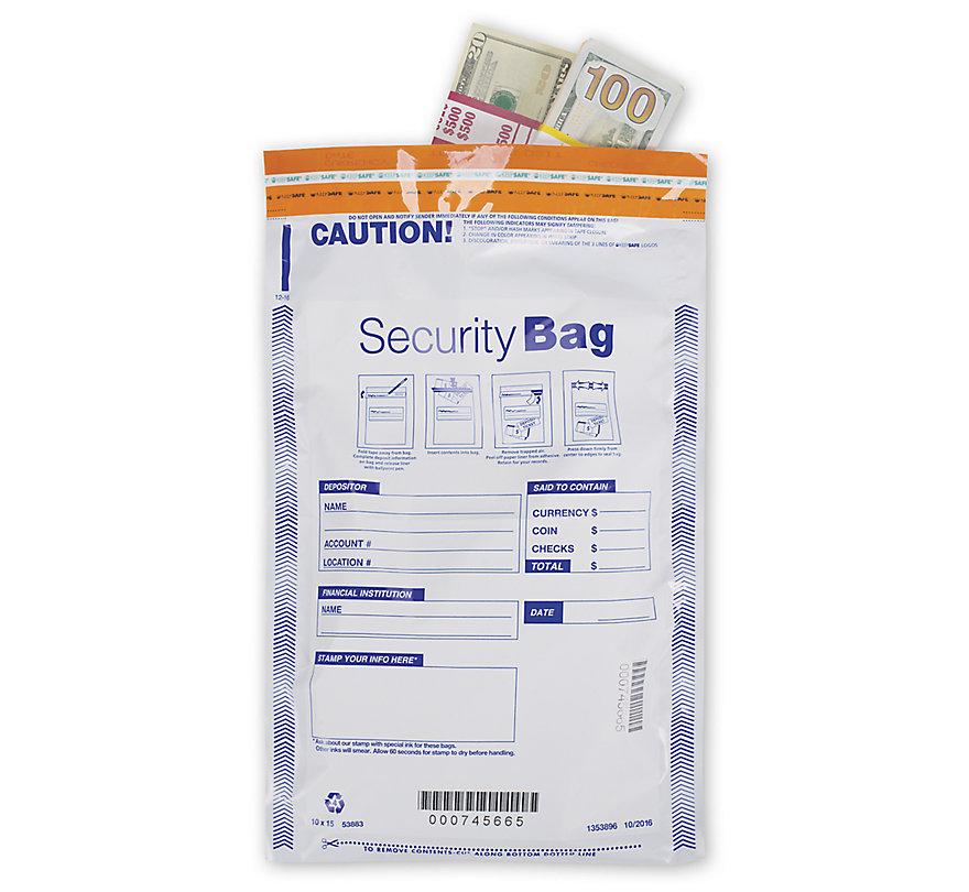 Single Pocket Deposit Bag Opaque
