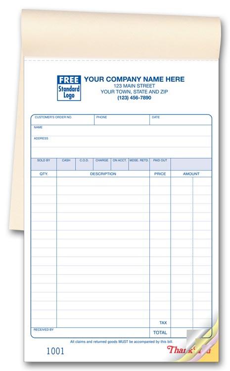 Multi-Purpose Sales Books, Classic Design, Large Format
