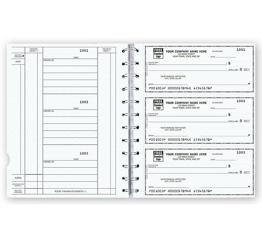 The Newport Deskbook, 3-On-A-Page Compact Size Checks