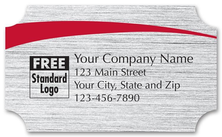 Rectangular White Brushed Labels
