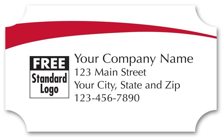 Custom White Glossy Labels