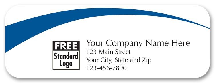 White Glossy Marketing Labels