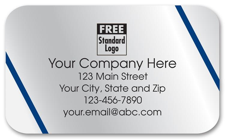 Promotional Rectangular Silver Labels