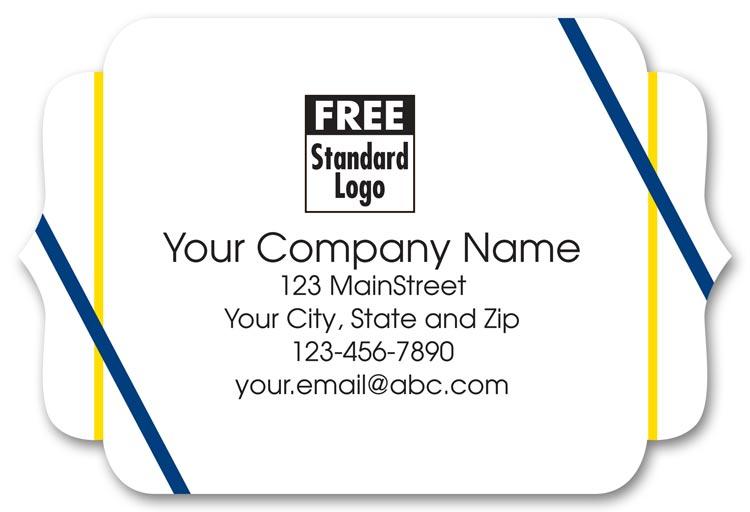 Advertising White Poly Labels