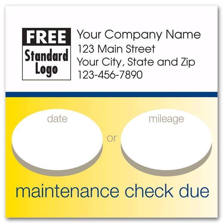Professional Static Cling Service Labels