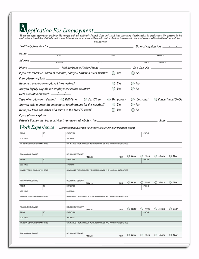 Employee Applications