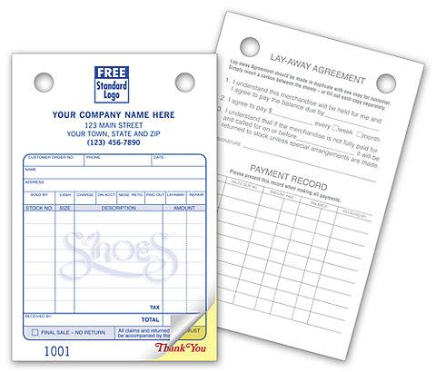 Custom Shoe Repair Register Forms