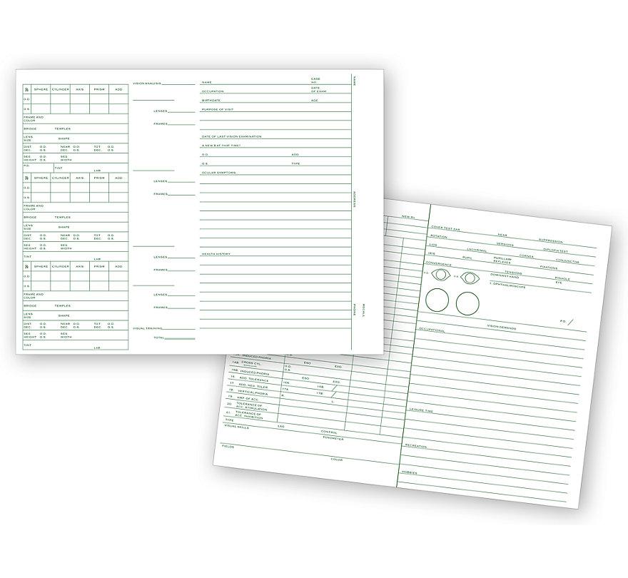 Optometry Vision Analysis Record
