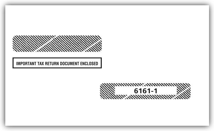 4 Up Laser W 2 & Laser 1099 R Double Window Envelope
