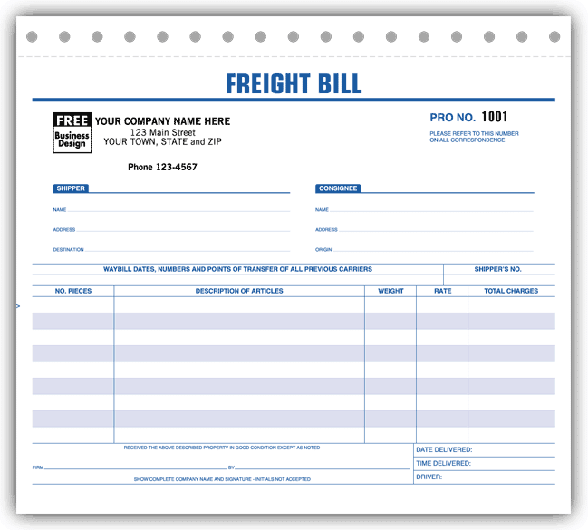 Freight Bills of Lading