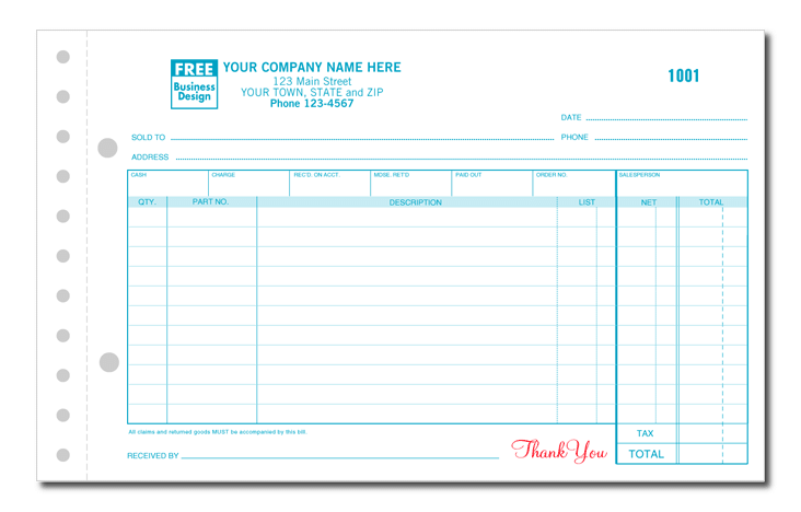 Small Auto Parts Order Form